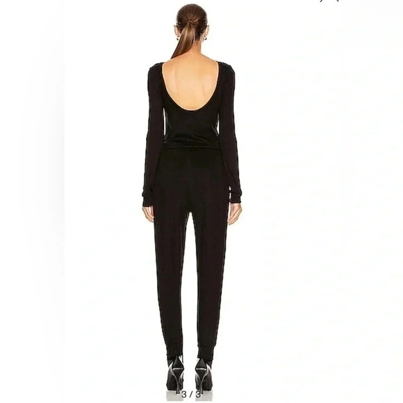 The Range DIVISION RIB SCOOP BACK JUMPSUIT BLACK X SMALL - Picture 2 of 12